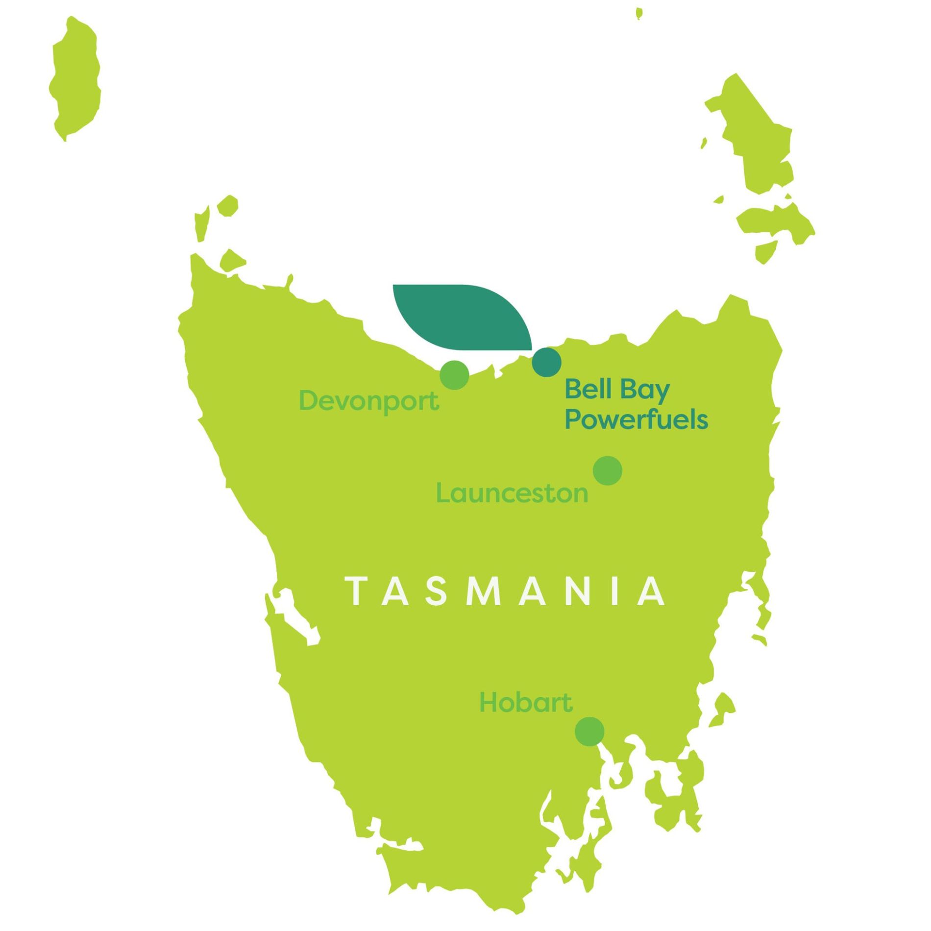 Tasmanian map